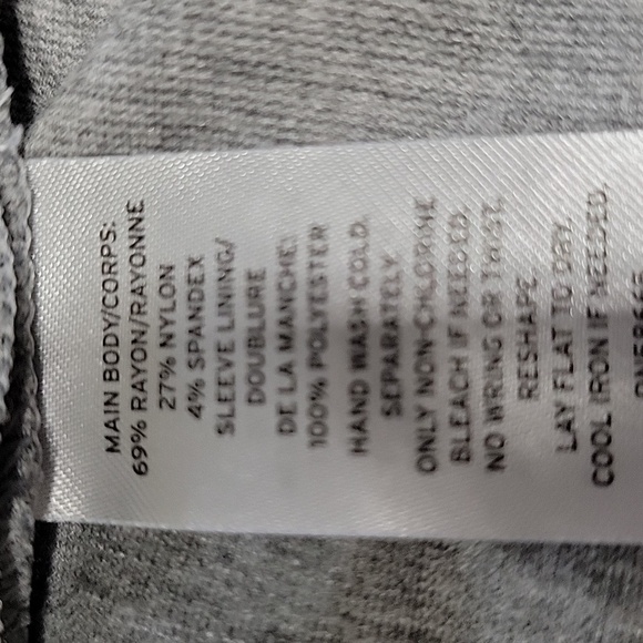 Chelsea28 Size XS Gray Jersey Knit Lightweight Blazer / Cardigan, Front Pockets - Picture 12 of 12